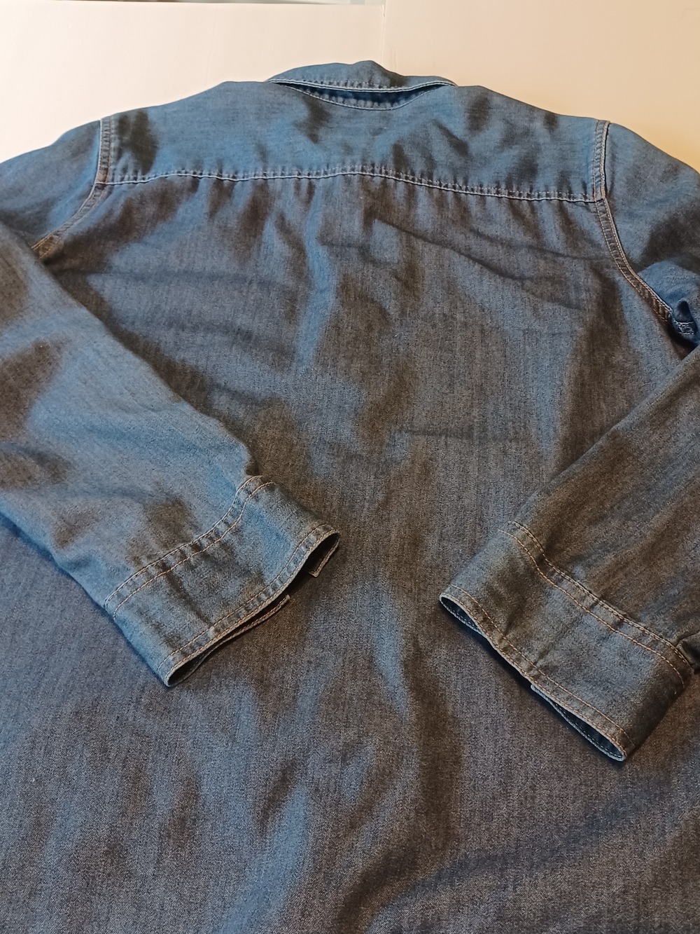 Denim Button-Up Shirt - Blue Denim
